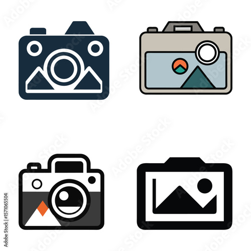 Photo Camera Icon – Vector Symbol for Graphic and Web Design