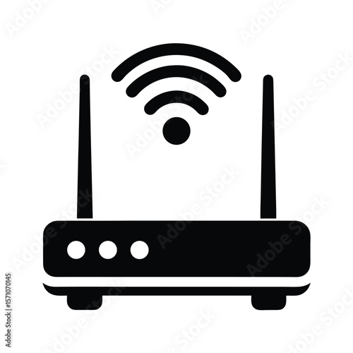 Wi Fi Router Icon Vector Illustration