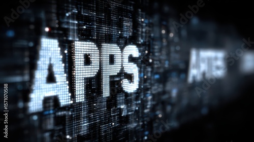 Internet, business, Technology and network concept. APPS abbreviation. Modern technology concept.