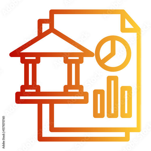 Financial Compliance Icon from Accounting Icon Collection (Outline Gradient Style)