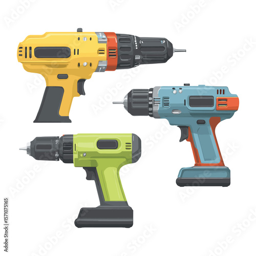 Cordless Drill and Electric Screwdriver Set
