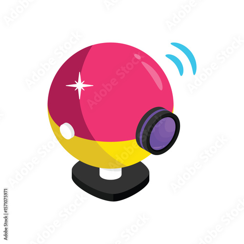 Camera Flashes Vector style icon. Eps 10 file