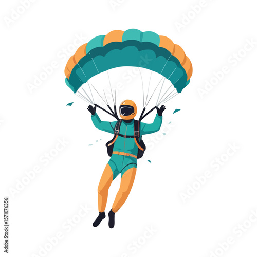 Skydiver in Action
