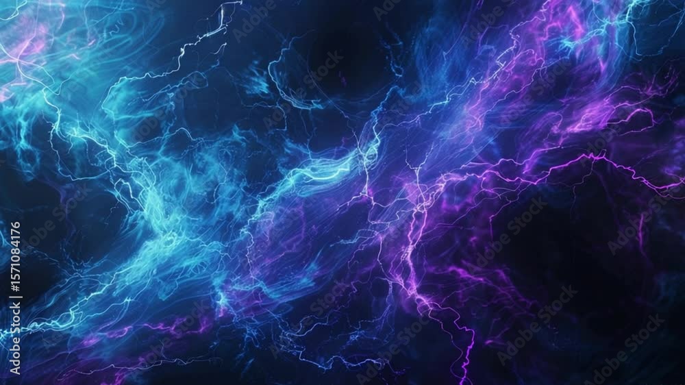 wavy lightning bolt curved electric lines 4K Videos