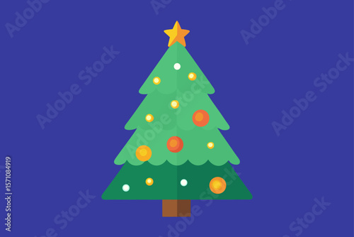 Christmas Tree With Glowing Lights