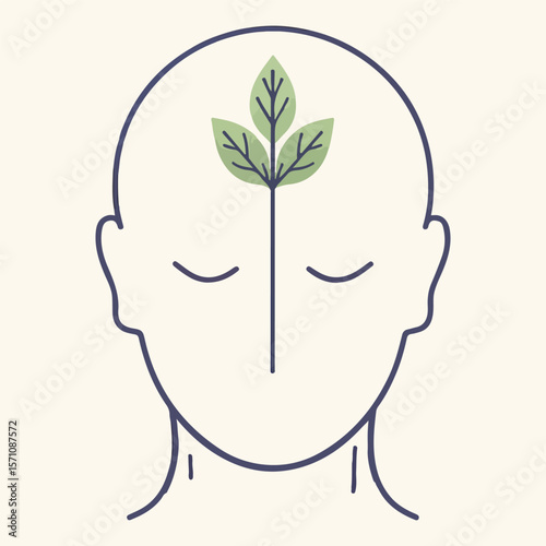 Bold Vector Illustration for Mental Health Awareness – Mindfulness, Support, and Emotional Wellbeing Concept