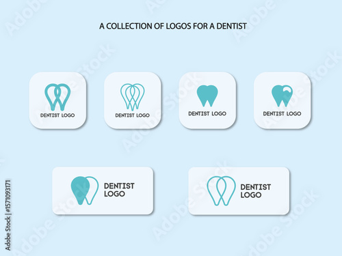 A collection of logos for a dentist