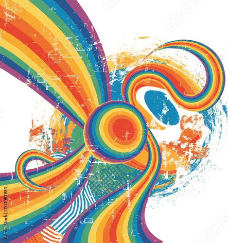 Create a kinds of deferent vector, rainbow, design, illustration, flower, pattern, color, art, decoration, colorful, card, floral, wave, wallpaper, frame, backdrop,  vector art with white background.