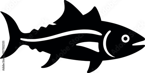 Tuna vector silhouette design