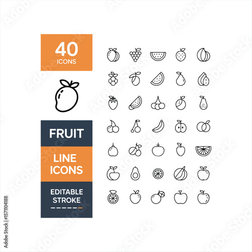 Fruit and Vegetables Icons - Big Series