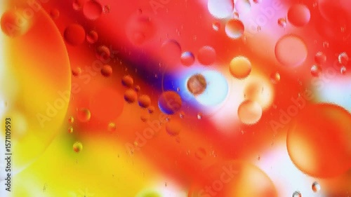 water drops on red background