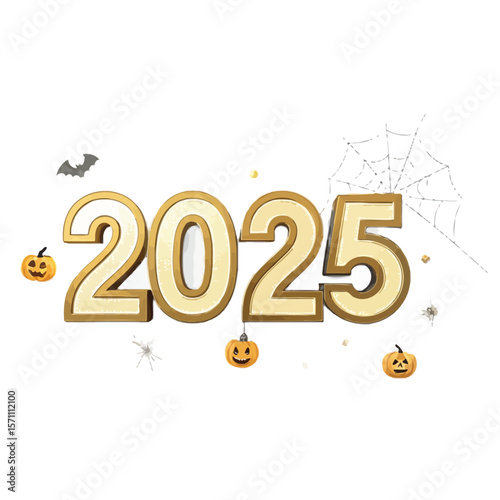 Spooky Halloween 2025 Celebration with Pumpkins, Ghosts, and Autumn Vibes