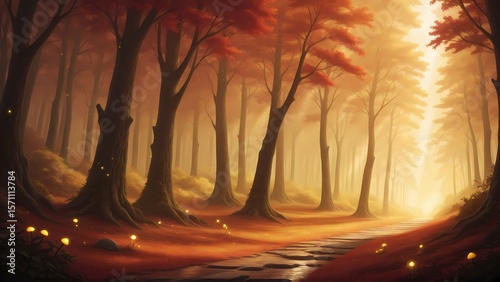 Fantasy Forest and Glowing Mushrooms Vol.39