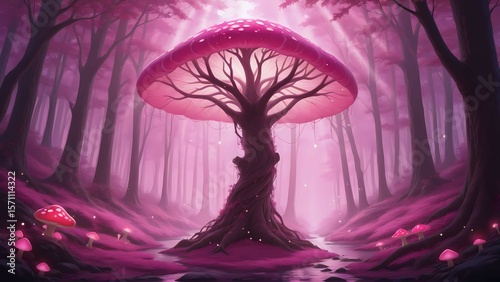 Fantasy Forest and Glowing Mushrooms Vol.28
