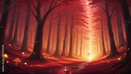 Fantasy Forest and Glowing Mushrooms Vol.24