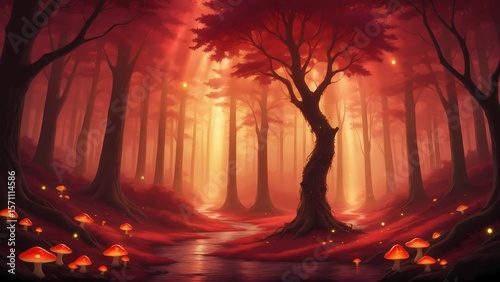 Fantasy Forest and Glowing Mushrooms Vol.23