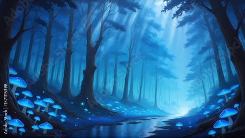 Fantasy Forest and Glowing Mushrooms Vol.10