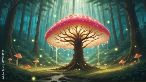 Fantasy Forest and Glowing Mushrooms Vol.5