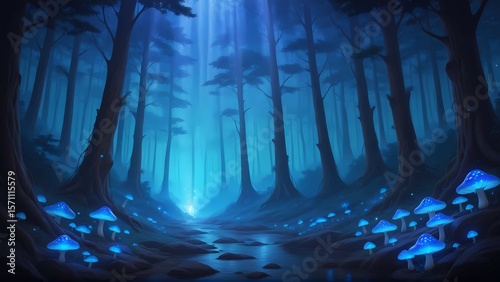 Fantasy Forest and Glowing Mushrooms Vol.8