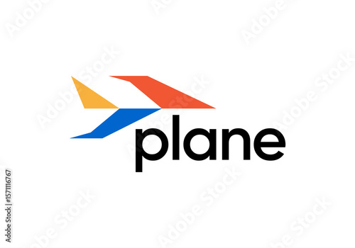 Free Download simple abstract airplane logo. tour travel and transportation symbol vector design	
 - GFXLoad
