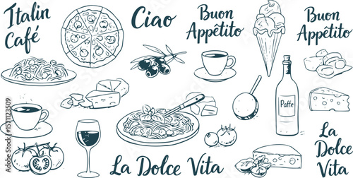 "La Dolce Sketch: Italian Vacation in Grunge Lines"
