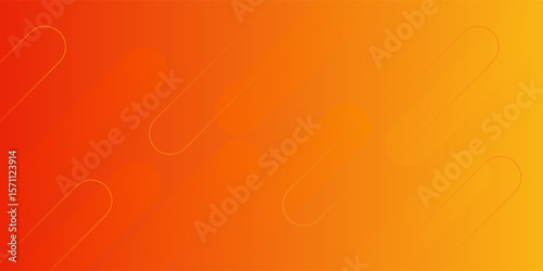 Abstract orange gradient background, with trendy geometric graphic design. Simple minimal square and dots halftone yellow and orange gradient pattern background eps