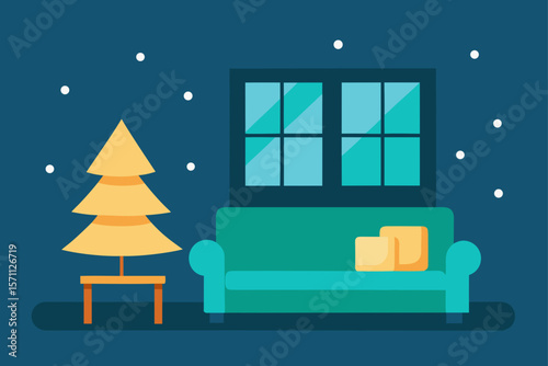 Small Apartment Living Room With Cozy Cushions