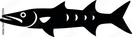 Barracuda vector silhouette design
