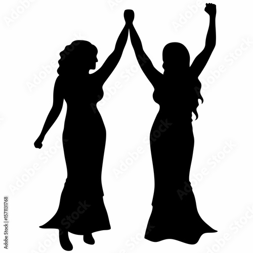 Dancing Women Silhouettes