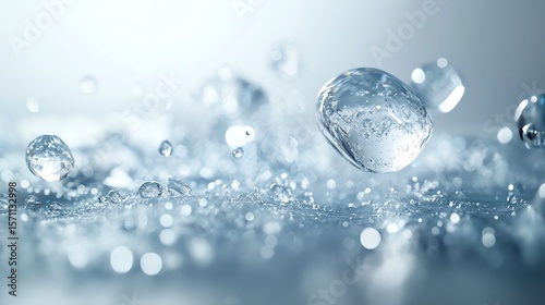 Wallpaper Mural Macro Shot of Water Droplets in Air Torontodigital.ca