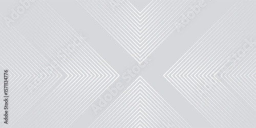 Abstract white and grey arrows futuristic technology background concept high-speed movement. Dynamic motion hi tech digital arrows and stripes.