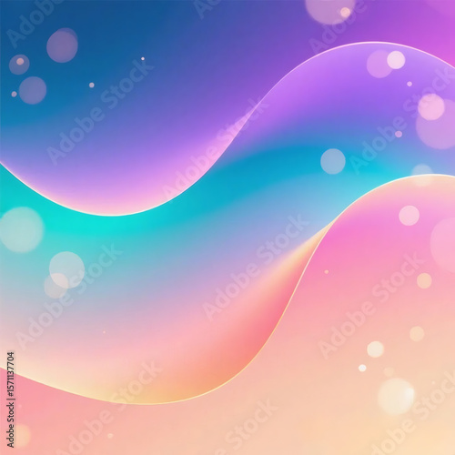 Fluid Gradient with Bokeh Background