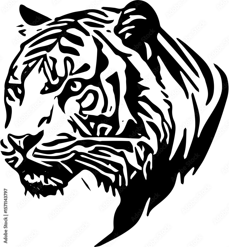 tiger head vector tiger head vector