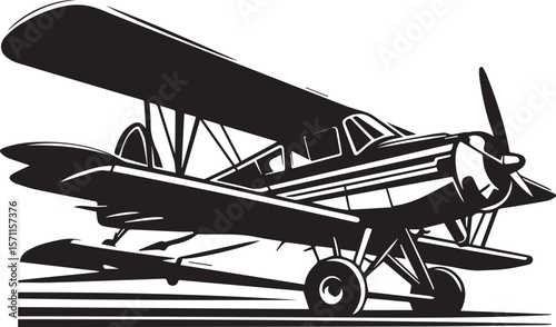 Crop Duster SVG, Single Prop Airplane SVG