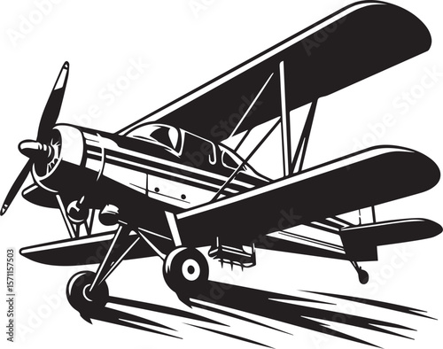Crop Duster SVG, Single Prop Airplane SVG