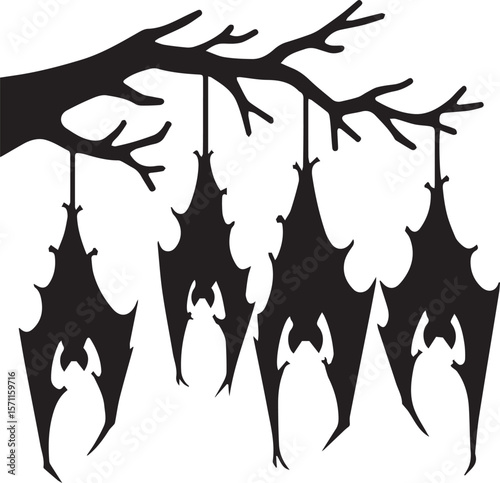 Bats Hanging around svg