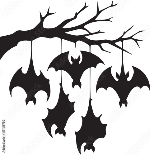 Bats Hanging around svg