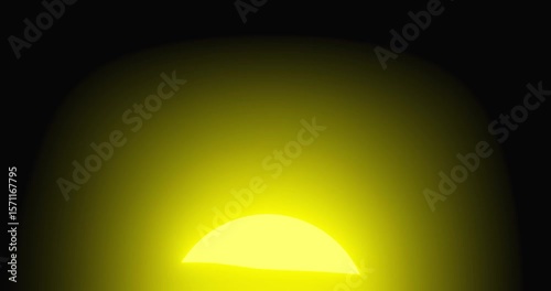 Sun rise over ocean surface with reflection on it