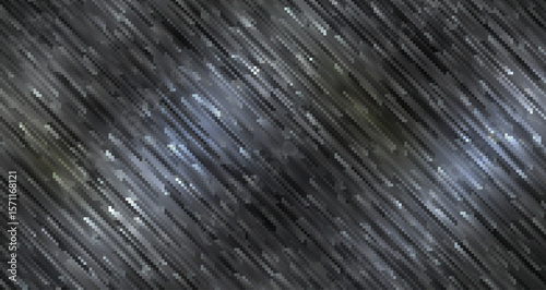 Perfect for industrial, technology, or modern design themes needing a clean and dynamic metal texture. Abstract metallic background with diagonal shiny lines and smooth gradient.