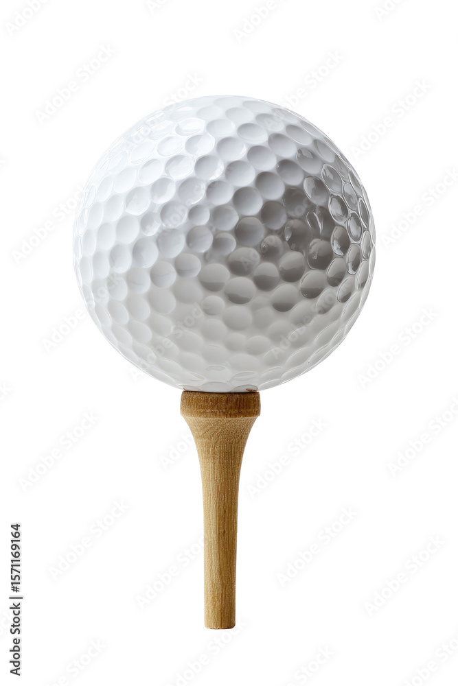 golf ball on tee isolated golf ball on tee isolated