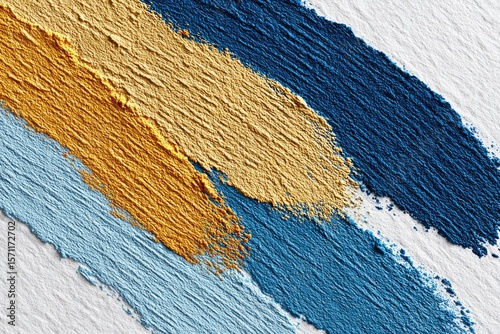 Textured strokes in vibrant hues blend harmoniously, creating dy