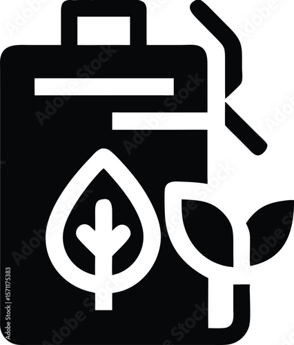 Eco friendly energy icon
