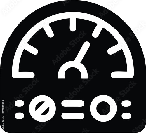 Gauge instrument dashboard icon