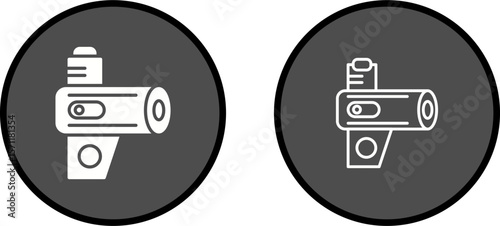 Portable Forced Air Heat Vector Icon