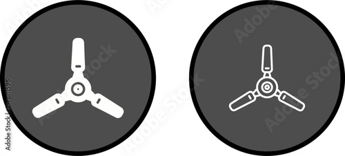 Electric Fan Vector Icon