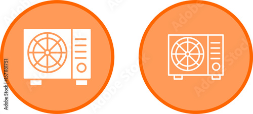 AC Outside Unit Vector Icon