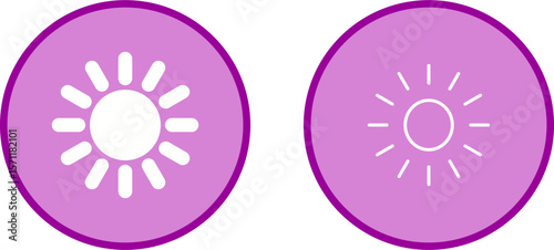 Sun Vector Icon