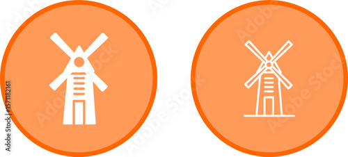 Windmill Vector Icon