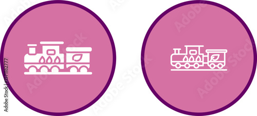Ecology Train Vector Icon