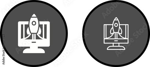 Business Launch Vector Icon